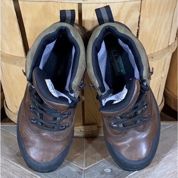 L.L. Bean Cresta Brown Leather Goretex Waterproof Trail Hiking Boot Women Size 5 - Picture 9 of 12